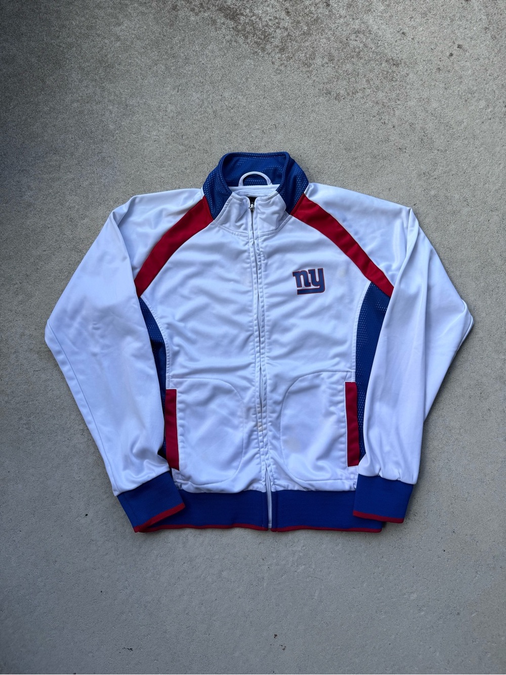 NFL White, Blue & Red Track Jacket with NY Logo